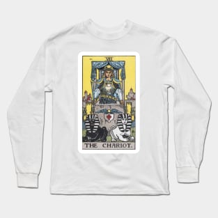 The Chariot, Raider Waite Tarot, Divination Tarot Long Sleeve T-Shirt